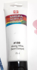 Sakura Mixing White Acrylic Paint 75ml - Al Masam Stationery LLC