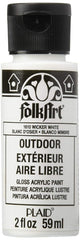 Folkart Outdoor Brush On - Wicker White  2 Oz. - Al Masam Stationery LLC