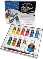 Winsor & Newton Artisan Water Mixable Oil Colour Studio Set, Ten 37ml Tubes - Al Masam Stationery LLC