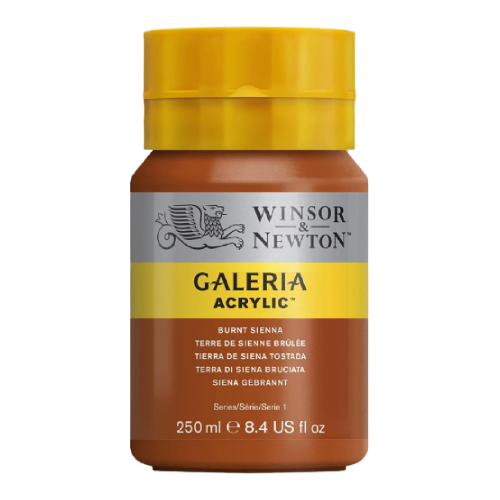 Winsor & Newton Galeria Acrylic 250ml BURNT SIENNA - Al Masam Stationery LLC Main image