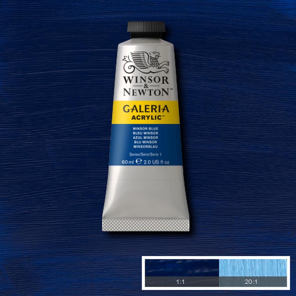 Winsor & Newton Galeria Acrylic Color Tube 250-ml Bottle Blue - Al Masam Stationery LLC -  - 