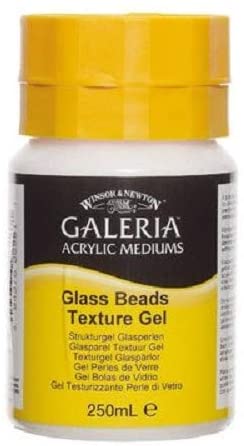 Winsor & Newton Galeria Acrylic Medium Glass Beads Texture Gel, 250ml - Al Masam Stationery LLC Main image