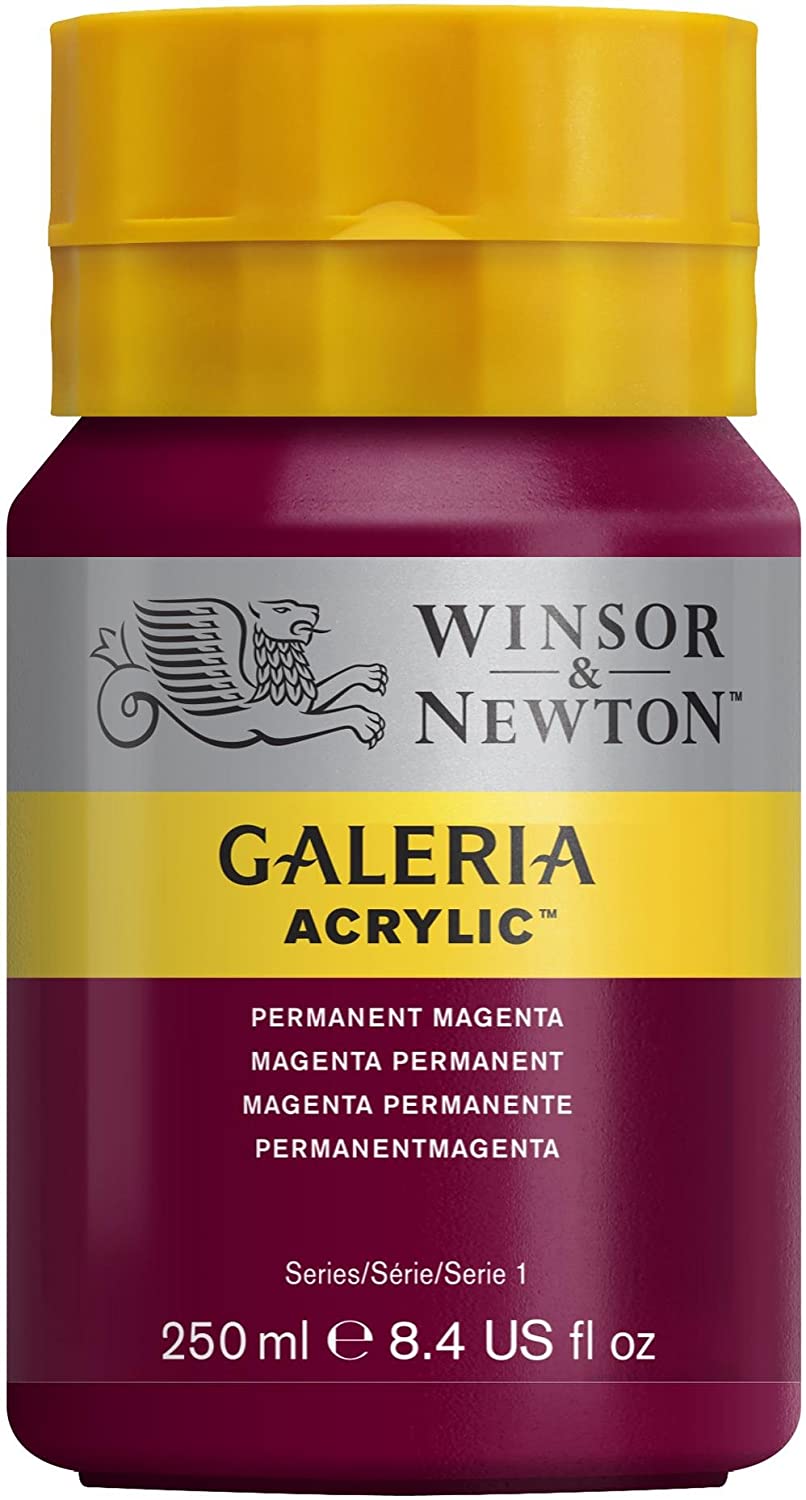 Winsor & Newton Galeria Acrylic Paint, 250ml Bottle, Permanent Magenta - Al Masam Stationery LLC Main image