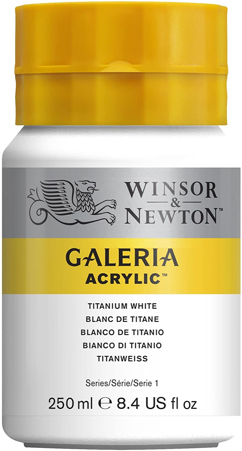 Winsor & Newton Galeria Acrylic Paint, 250ml Bottle, Titanium White - Al Masam Stationery LLC Main image