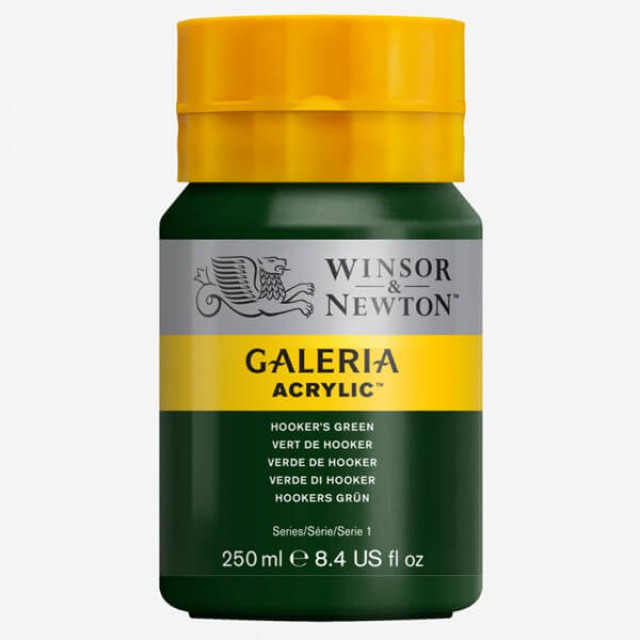 Winsor & Newton Galeria Acrylic Paint 250ml Hookers Green - Al Masam Stationery LLC Main image