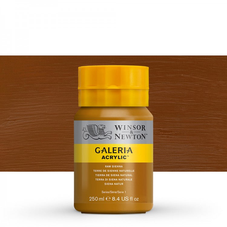 WINSOR & NEWTON GALERIA ACRYLIC PAINT 250ML RAW SIENNA - Al Masam Stationery LLC Main image