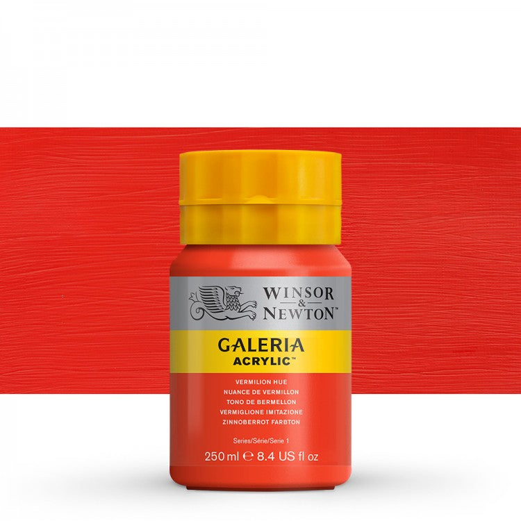 WINSOR & NEWTON : GALERIA : ACRYLIC PAINT : 250ML : VERMILION HUE - Al Masam Stationery LLC Main image