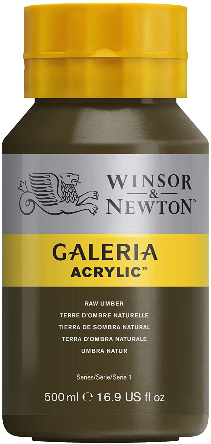 Winsor & Newton Galeria Acrylic Paint, 500ml Bottle, Raw Umber - Al Masam Stationery LLC Main image