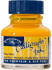 Winsor & Newton Calligraphy Ink Bottle, 30 ml - Winsor Yellow - Al Masam Stationery LLC