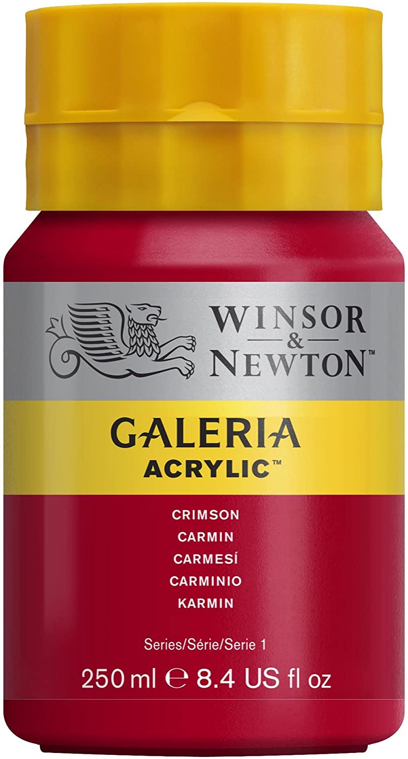 Winsor & Newton Galeria Acrylic Paint, 250ml Bottle, Crimson - Al Masam Stationery LLC