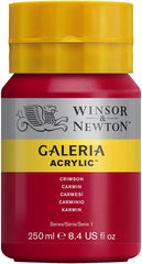 Winsor & Newton Galeria Acrylic Paint, 250ml Bottle, Crimson - Al Masam Stationery LLC