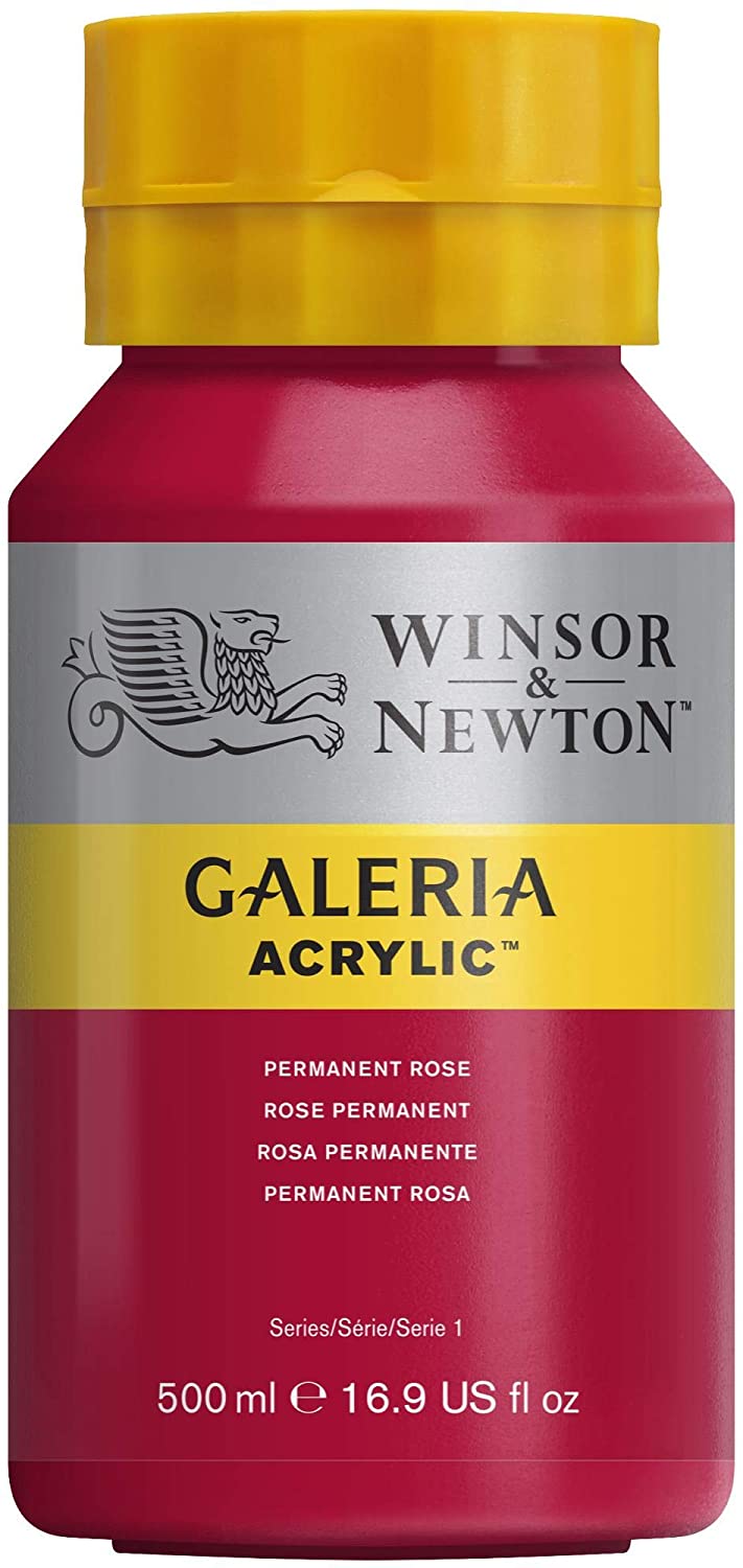 Winsor & Newton Galeria Acrylic Paint, 500ml Bottle, Permanent Rose - Al Masam Stationery LLC