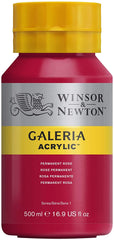 Winsor & Newton Galeria Acrylic Paint, 500ml Bottle, Permanent Rose - Al Masam Stationery LLC
