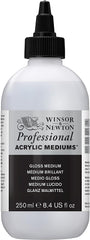 Winsor & Newton Professional Acrylic Gloss Medium, 250ml - Al Masam Stationery LLC