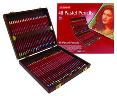 Derwent Pastel Pencils Wooden Box of 48 - Al Masam Stationery LLC