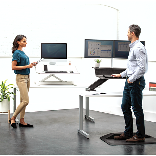 Fellowes Lotus Rt Sit-Stand Workstation - White - Al Masam Stationery LLC