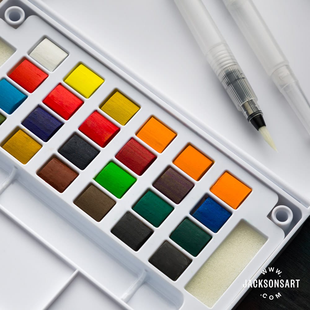 Zeiler 24 PREMIUM HALF PAN WATERCOLOUR SET