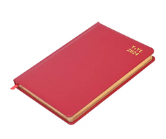 FIS Golden Diary 2024 (English) Red, A5 - Al Masam Stationery LLC