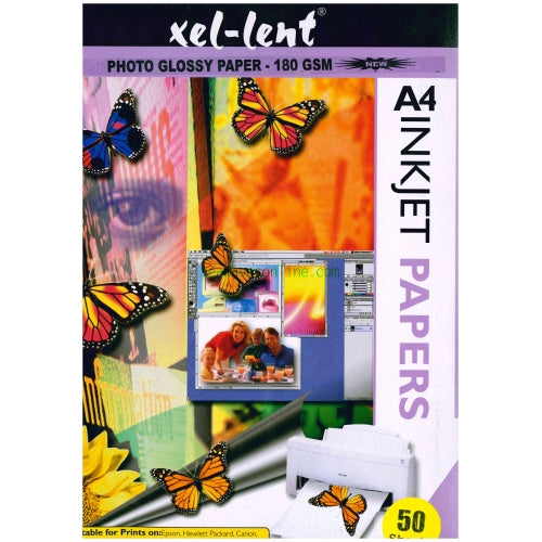 Photoglossy Paper Excellent 170gsm A4 (pack of 50 sheets) - Al Masam Stationery LLC