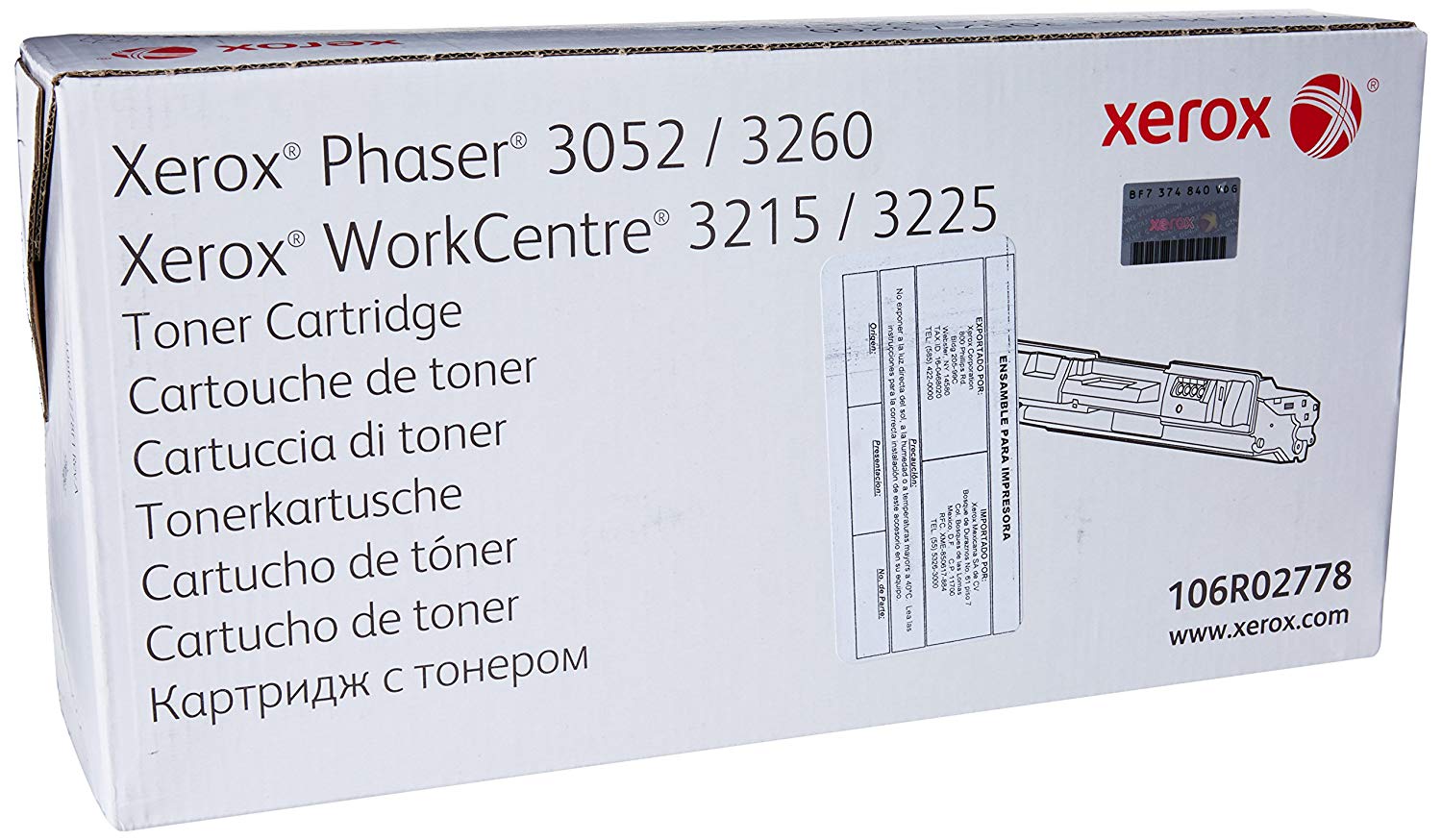 Xerox Work centre 3225 high capacity  (106R02778) - Al Masam Stationery LLC Main image