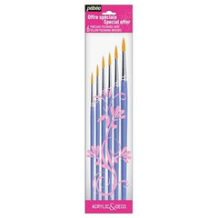 PEBEO BRUSH YELLOW POLY ROUND - Al Masam Stationery LLC