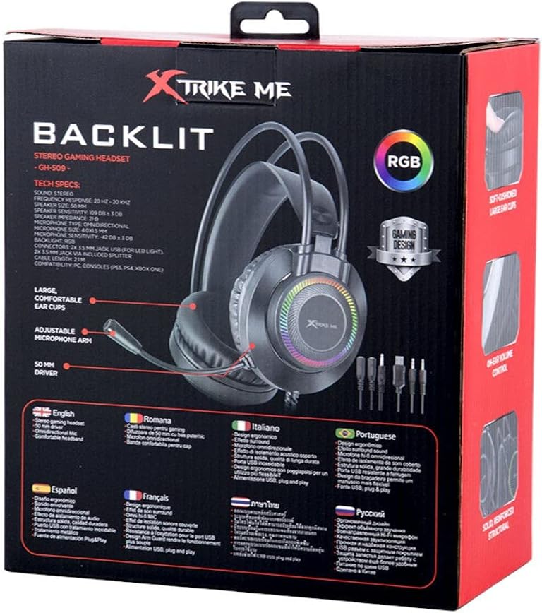 XTRIKE ME GH-509  Wired  Headset - Al Masam Stationery LLC - IT Accessories - IT Accessories