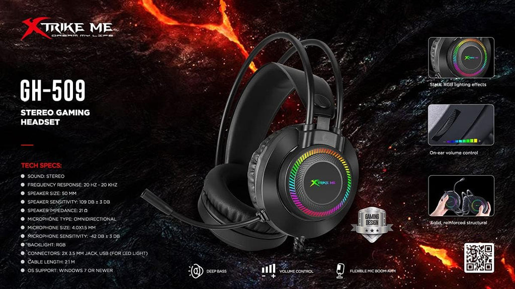 XTRIKE ME GH-509  Wired  Headset - Al Masam Stationery LLC - IT Accessories - IT Accessories