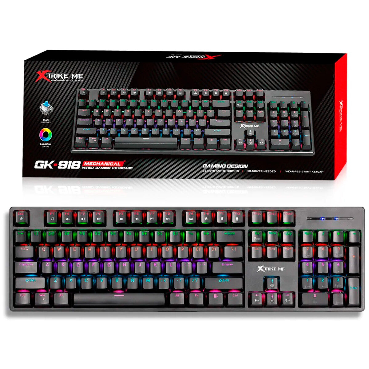 XTRIKE ME GK-918  Wired Keyboard - Al Masam Stationery LLC