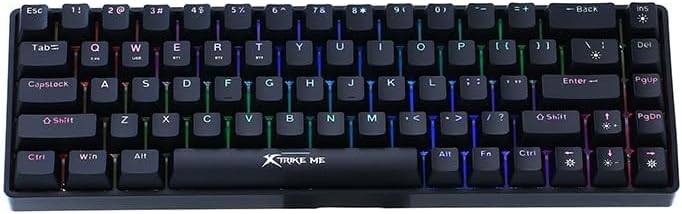 Xtrike Me GK-994W wireless keyboard in black, showcasing sleek design and responsive keys for IT accessories.