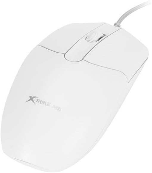 XTRIKE ME GM-124 White Wired Mouse - Al Masam Stationery LLC