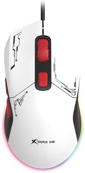 XTRIKE ME GM-316 (White)  Wired Mouse - Al Masam Stationery LLC