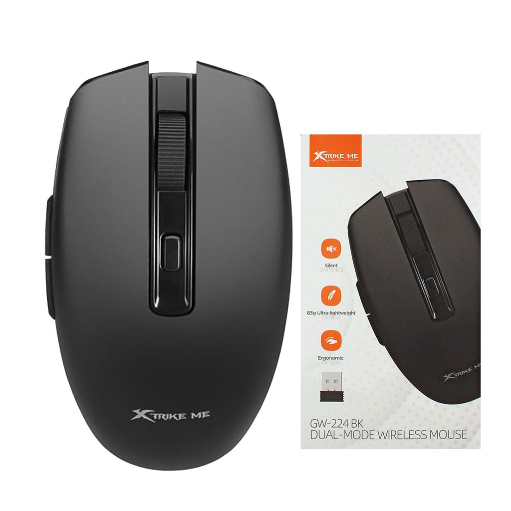 XTRIKE ME GW-224 (Black)  Wireless Mouse - Al Masam Stationery LLC
