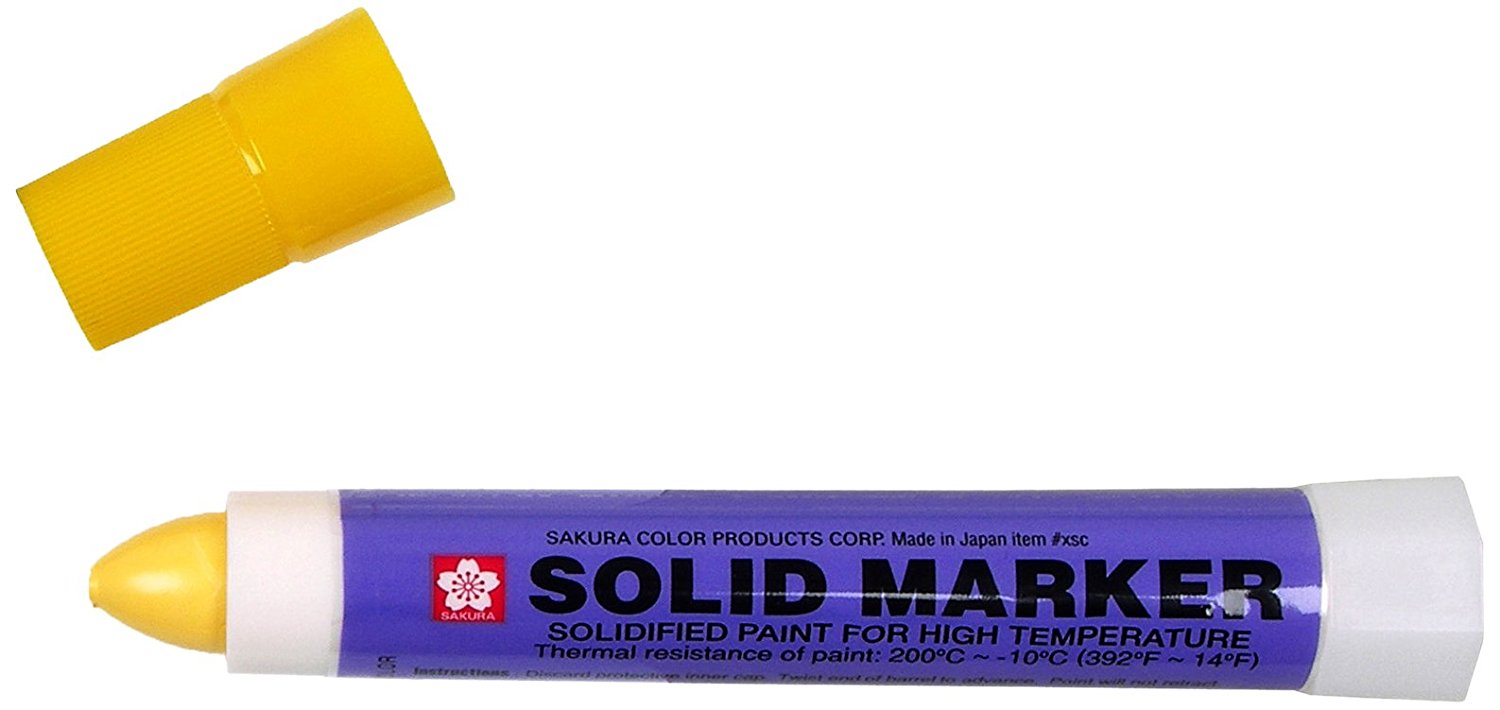 SAKURA SOLID MARKER YELLOW - Al Masam Stationery LLC