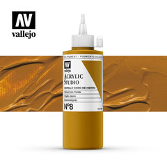 Vallejo Acrylic Studio 8: 200 Ml. Yellow Iron Oxide