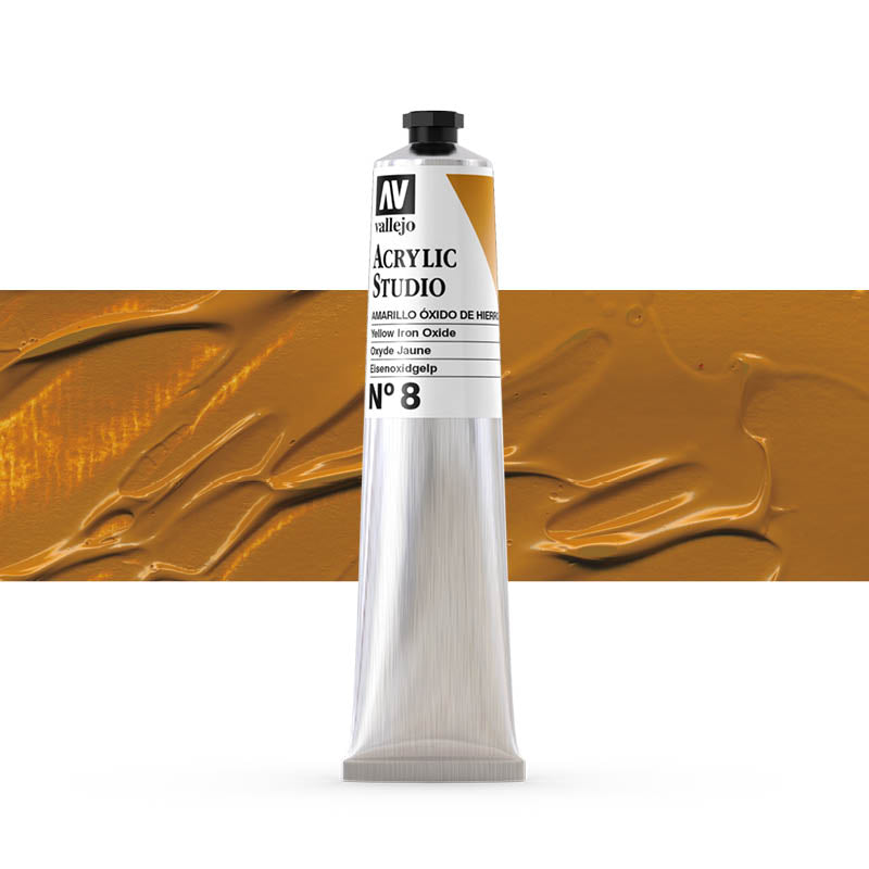 Vallejo ACRYLIC STUDIO 8:58ML. YELLOW IRON OXIDE - Al Masam Stationery LLC