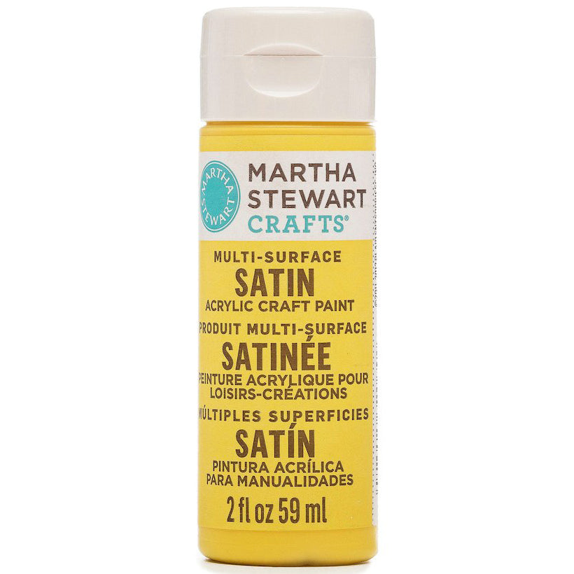 Martha Stewart Multi Surface Paint Satin 2 Oz. Yellowjacket - Al Masam Stationery LLC