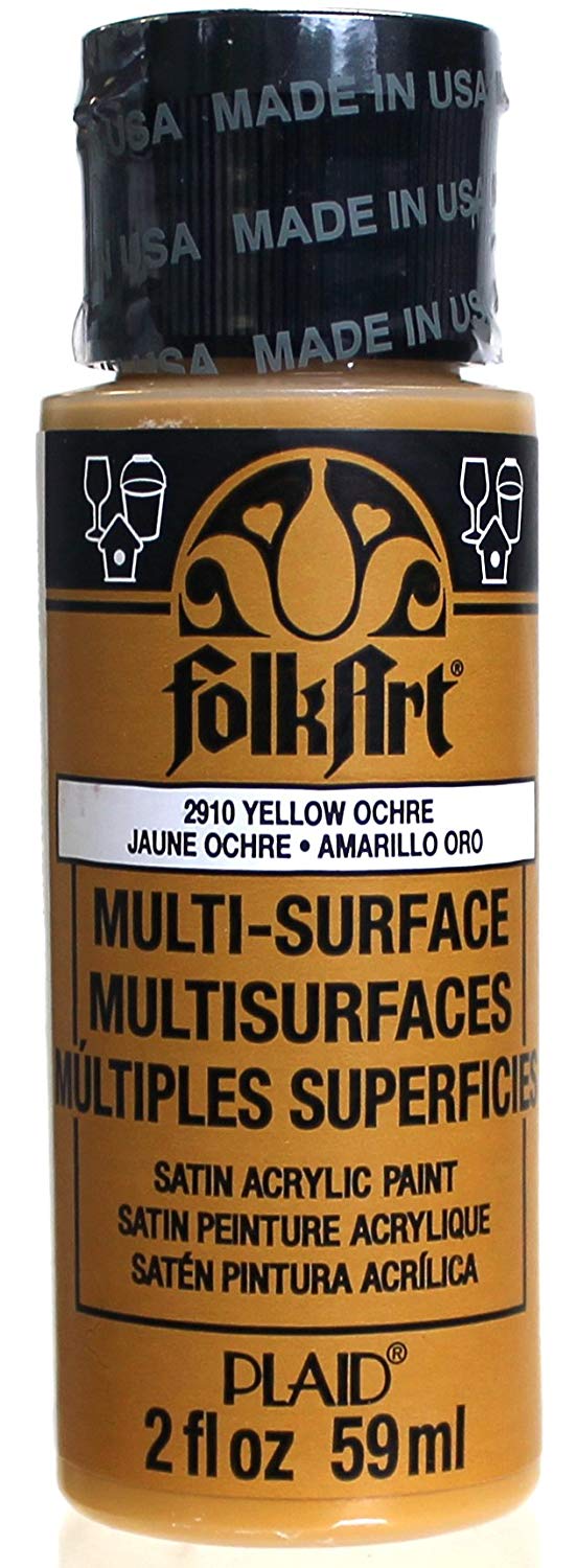 Folkart Multi-Surface Paint - Yellow Ochre - Al Masam Stationery LLC