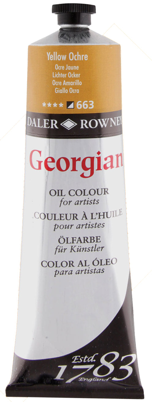 Daler Rowney Georgian Oil Paint - Yellow Ochre 225 ml