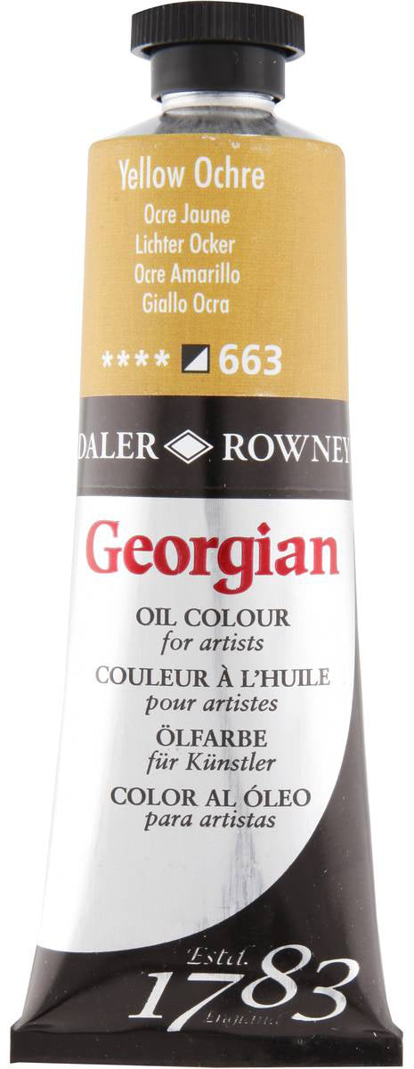 Daler Rowney Georgian Oil Paint - Yellow Ochre 75 ml