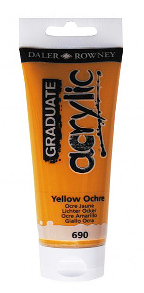Daler Rowney Graduate Acrylic Color YELLOW OCHRE - Al Masam Stationery LLC