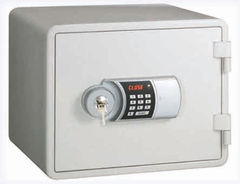 Fire Resistant Eagle Safe White Locking Digital + Keylock - EGLYESM015K(WH) - Al Masam Stationery LLC