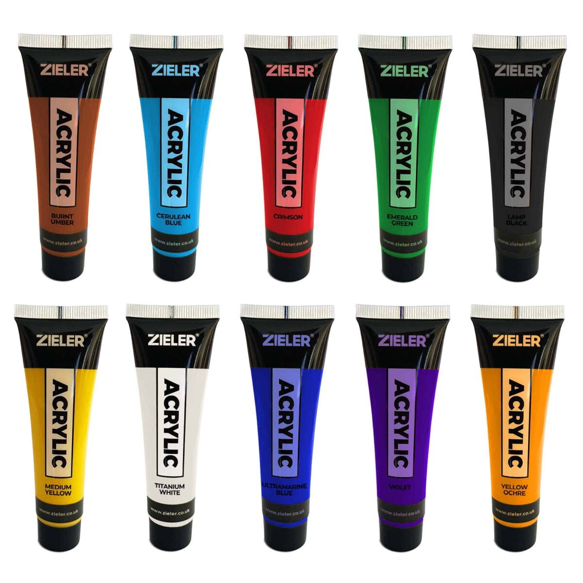 Zeiler 10 PREMIUM ACRYLIC PAINT 38 ML TUBE 580 G - Al Masam Stationery LLC