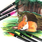 Zeiler 24 DUOTIP BRUS AND FINELINER PENS - Al Masam Stationery LLC - art & craft - art & craft
