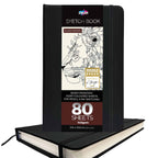 Zeiler BLACK SKETCH BOOK JOURNEL(PORTRAIT)-210X130MM