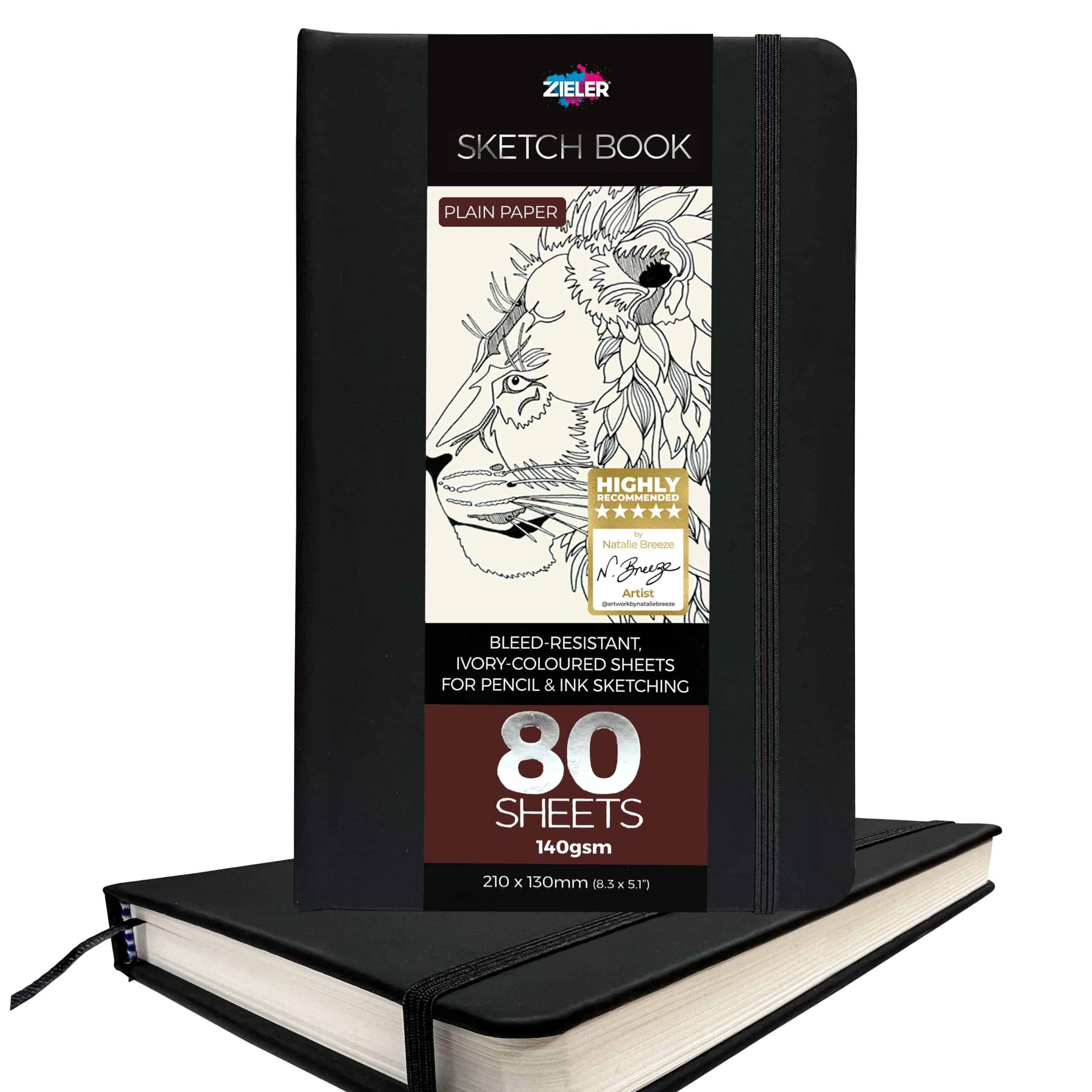 Zeiler BLACK SKETCH BOOK JOURNEL(PORTRAIT)-210X130MM