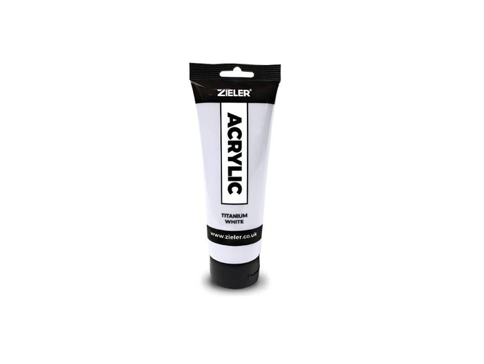 Zieler Premium Acrylic Paint 120ml Titanium White - Al Masam Stationery LLC