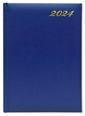 FIS A5 Diary 2024 English (1 Week at a glance) Blue